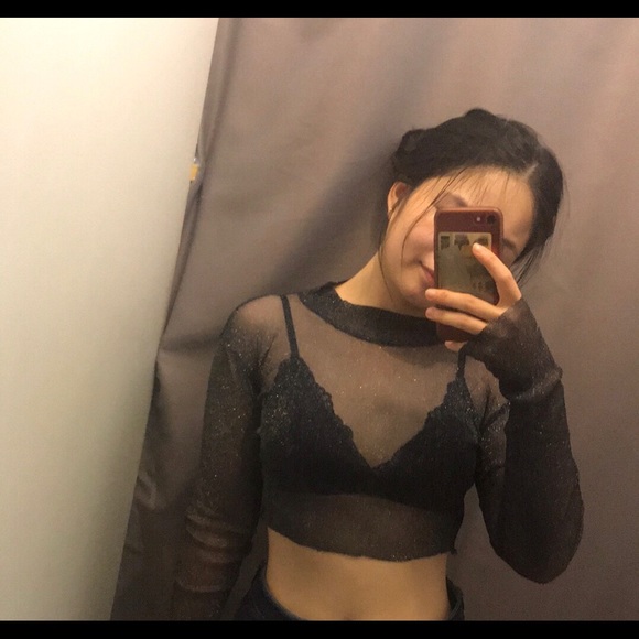 HIGHCUT black mesh see-through top - Picture 2 of 2